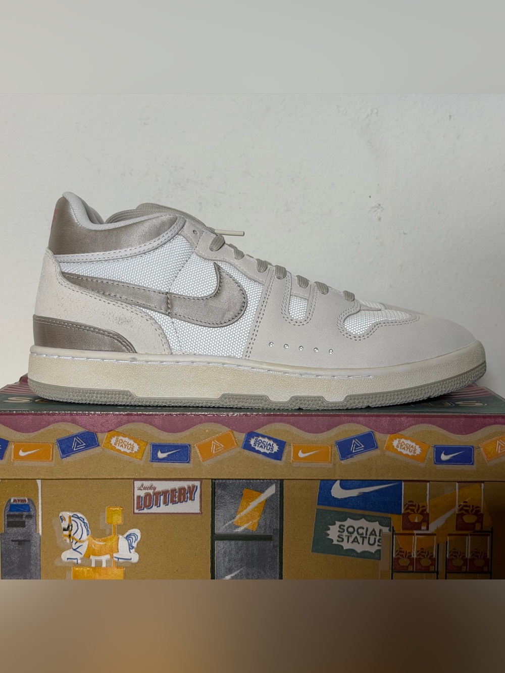 Social Status X Nike Mac Attack SP 'Silver Linings' Sneakers DZ4636-101 Size 11